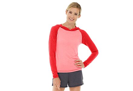 Ariel Roll Sleeve Sweatshirt-XS-Red